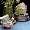 Laura Ashley Hedingham Blue Terra - talerze śniadaniowe 21 cm - 2 szt.